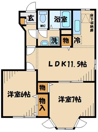シャン・ド・フルールの物件間取画像